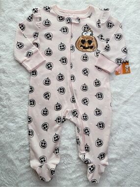 Peanuts Snoopy Halloween Pink Footed One Piece